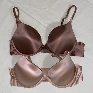 Danskin Satin Women's Bra Set - Brown
